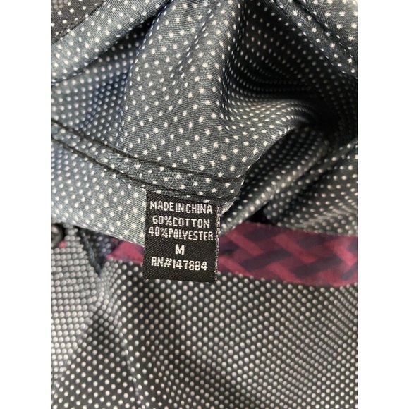 Warriors and Scholars Men’s Black Long Sleeve Button Down Shirt Size Medium - Picture 6 of 10